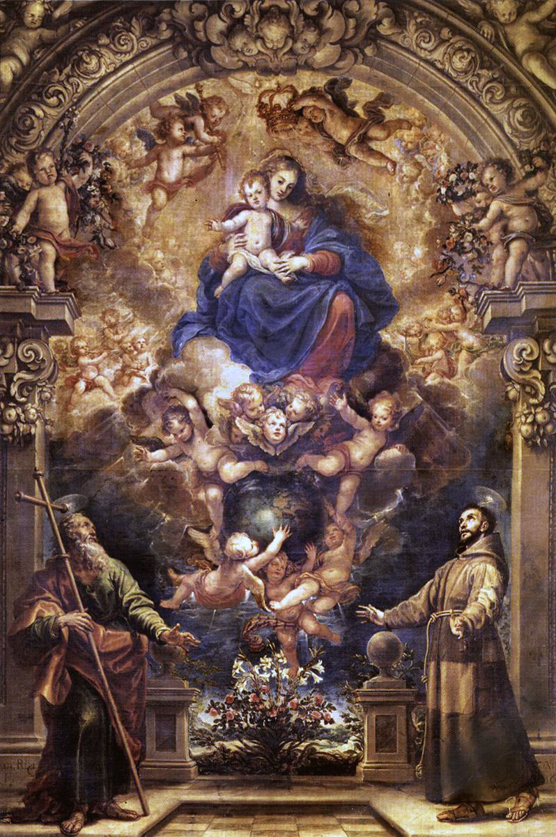 virgin and child with saints philip and francis